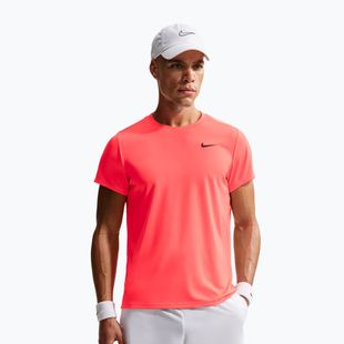 Футболка тенісна чоловіча Nike Court Dri-Fit Victory hot lava/black