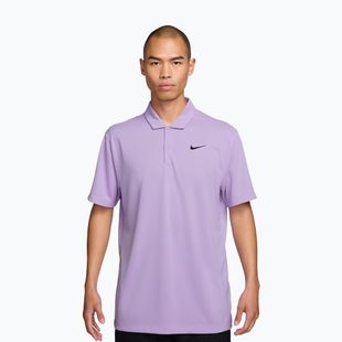 Футболка тенісна чоловіча Nike Court Dri-Fit Polo Solid violet mist/black