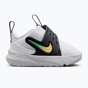 Взуття дитяче Nike Team Hustle D 12 white/black/clear emerald/topaz gold
