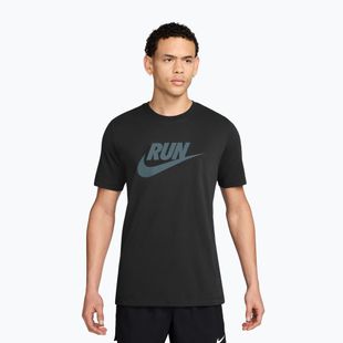 Футболка для бігу чоловіча Nike Dri-Fit Running black/mineral slate