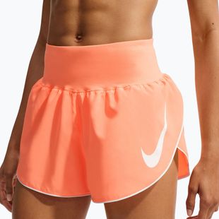 Шорти для бігу жіночі Nike Tempo Swoosh Dri-Fit Mid-Rise Brief-Lined orange pulse/white