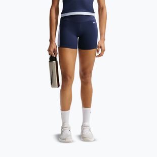 Шорти жіночі Nike One High Waisted Biker 5" midnight navy/hydrogen blue/white