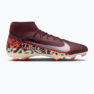 Кросівки футбольні чоловічі Nike United Mercurial Superfly 10 Academy MG burgundy crush/metallic silver