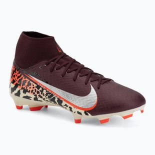 Кросівки футбольні чоловічі Nike United Mercurial Superfly 10 Academy MG burgundy crush/metallic silver