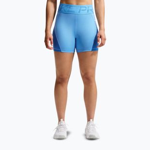 Шорти жіночі Nike Pro Sculpt High Waisted 5" Biker university blue/light photo blue/white