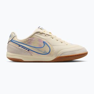 Кросівки футбольні чоловічі Nike Tiempo Streetgato PRM IC coconut milk/gum medium brown/blue crystal
