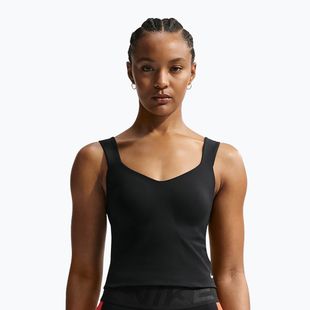 Футболка для тренувань жіноча Nike Pro Sculpt Medium Support Padded Tank black/white