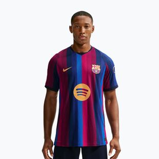 Футболка футбольна чоловіча Nike FC Barcelona Dri-Fit ADV Match deep garnet/blue void