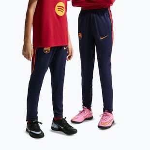 Штани футбольні дитячі Nike FC Barcelona Strike Dri-Fit blackened blue/noble red/yellow