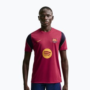 Футболка футбольна чоловіча Nike FC Barcelona Strike Soccer Dri-Fit noble red/blackened blue/mineral yellow