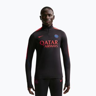 Кофта футбольна чоловіча Nike Paris Saint-Germain Strike Dri-Fit Soccer Knit Drill Top black/global red/global red