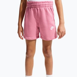 Дитячі шорти Nike Sportswear Club Fleece peony/peony/white