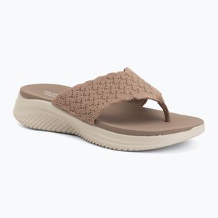 Шльопанці жіночі SKECHERS Ultra Flex 3.0 Rhythm Waves brown
