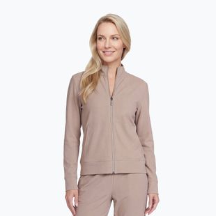Кофта жіноча SKECHERS GO Luxe Rib Everyday Full Zip taupe/brown