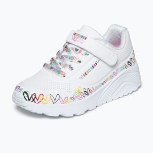 Кросівки дитячі SKECHERS Uno Lite Heart Craze white/multi