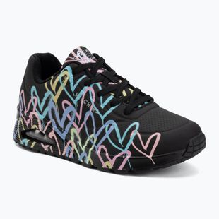 Кросівки жіночі SKECHERS JGoldcrown Uno Spread The Love black