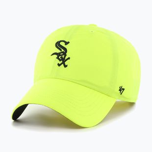 Кепка 47 Brand MLB Chicago White Sox Brrr CLEAN UP neon yellow