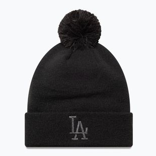 Шапка зимова жіноча New Era Metallic Bobble Los Angeles Dodger blacks