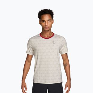 Футболка чоловіча Nike Court Advantage light bone/tough red/black