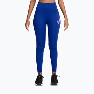Легінси жіночі Nike Tempo Swoosh Run old royal/pink rise