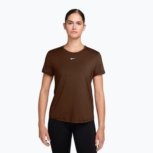 Футболка жіноча Nike One Classic Dri-Fit SS cacao wow/white