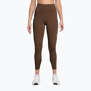 Легінси для тренувань жіночі Nike One High-Waisted 7/8 cacao wow/white