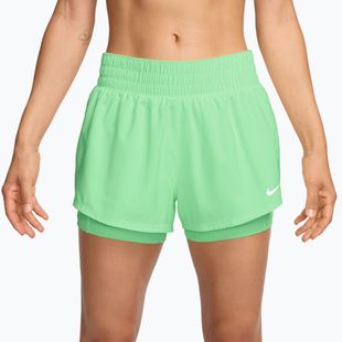 Шорти для тренувань жіночі Nike One cucumber calm/white