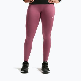 Легінси жіночі Nike One Seamless Front pink smoke/white