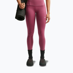 Легінси жіночі Nike One pink smoke/white