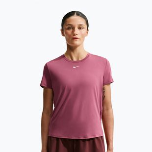 Футболка для тренувань жіноча Nike One Classic pink smoke/white