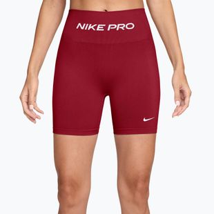 Шорти для тренувань жіночі Nike Pro Seamless tough red/white