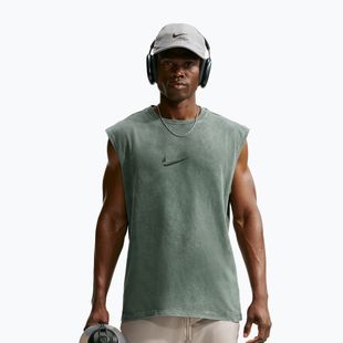 Футболка для тренувань чоловіча Nike Sleeveless T-Shirt camo green/light army