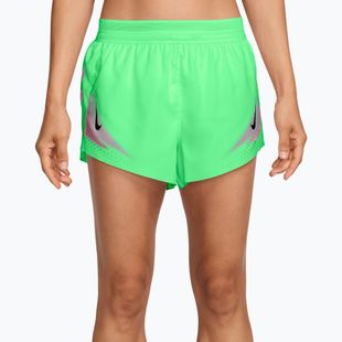 Шорти для бігу жіночі Nike AeroSwift illusion green/black