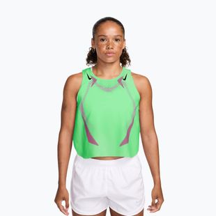 Футболка для бігу чоловіча Nike AeroSwift illusion green/black/black
