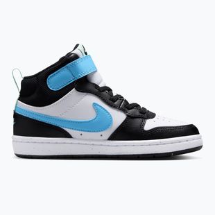Взуття дитяче Nike Court Borough Mid 2 white/black/arctic green/football blue