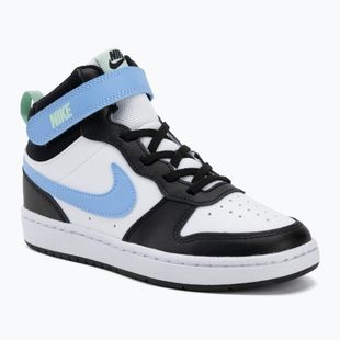 Взуття дитяче Nike Court Borough Mid 2 white/black/arctic green/football blue