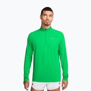 Кофта для бігу чоловіча Nike Stride 1/4 Zip Dri-Fit green spark