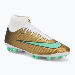 Кросівки футбольні чоловічі Nike Mercurial Superfly 11 Academy "Kylian Mbappé" metallic gold/green glow