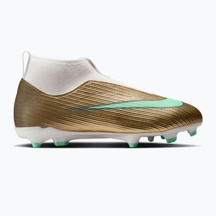 Футбольне взуття дитяче Nike Jr. Mercurial Superfly 11 Academy "Kylian Mbappé" metallic gold/green glow