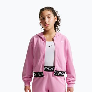 Кофта дитяча Nike Pro Fleece pink rise/pink rise/black/white