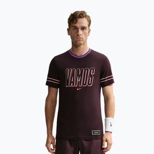 Футболка чоловіча Nike Court Dri-FIT Cotton burgundy ash