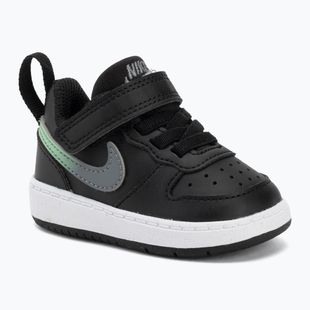 Взуття дитяче Nike Court Borough Low black/smoke grey/white/illusion green