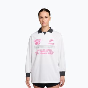 Лонгслів для бігу жіночий Nike After Dark Tour white/anthracite