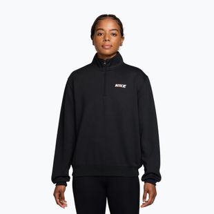 Кофта тренувальна жіноча Nike Studio Fleece Sport black/university red/white