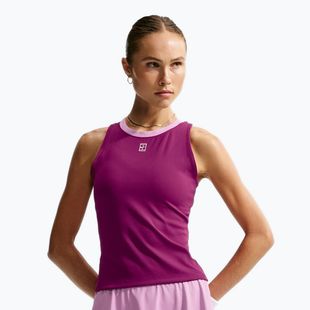 Дитяча футболка для тенісу Nike Court Advantage true berry/white