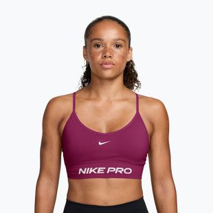 Бюстгальтер для тренувань Nike Pro Seamless Light Support true berry/white