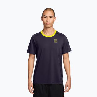 Футболка тенісна чоловіча Nike Court Advantage purple dynasty/lemon venom/lemon venom