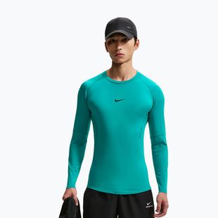 Лонгслів для тренувань чоловічий Nike Pro Dri-Fit Tight Fitness energy/black