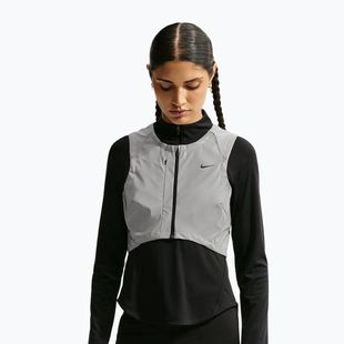 Жилет для бігу жіночий Nike Swift Flash metallic cool grey/black