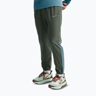 Штани для бігу чоловічі Nike Miler Dri-Fit Woven camo green/mineral slate